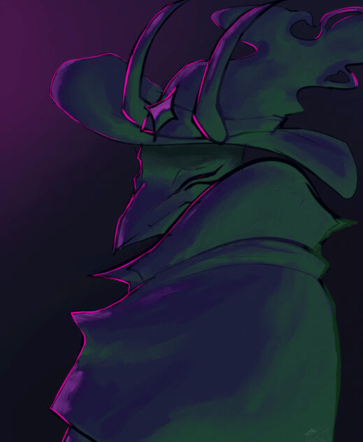 Shaded bust Shaded bust